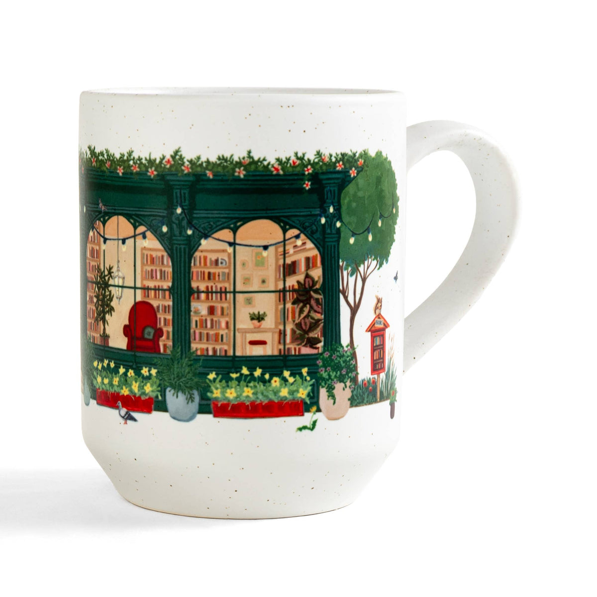 Bookworm Bookstore Ceramic Mug