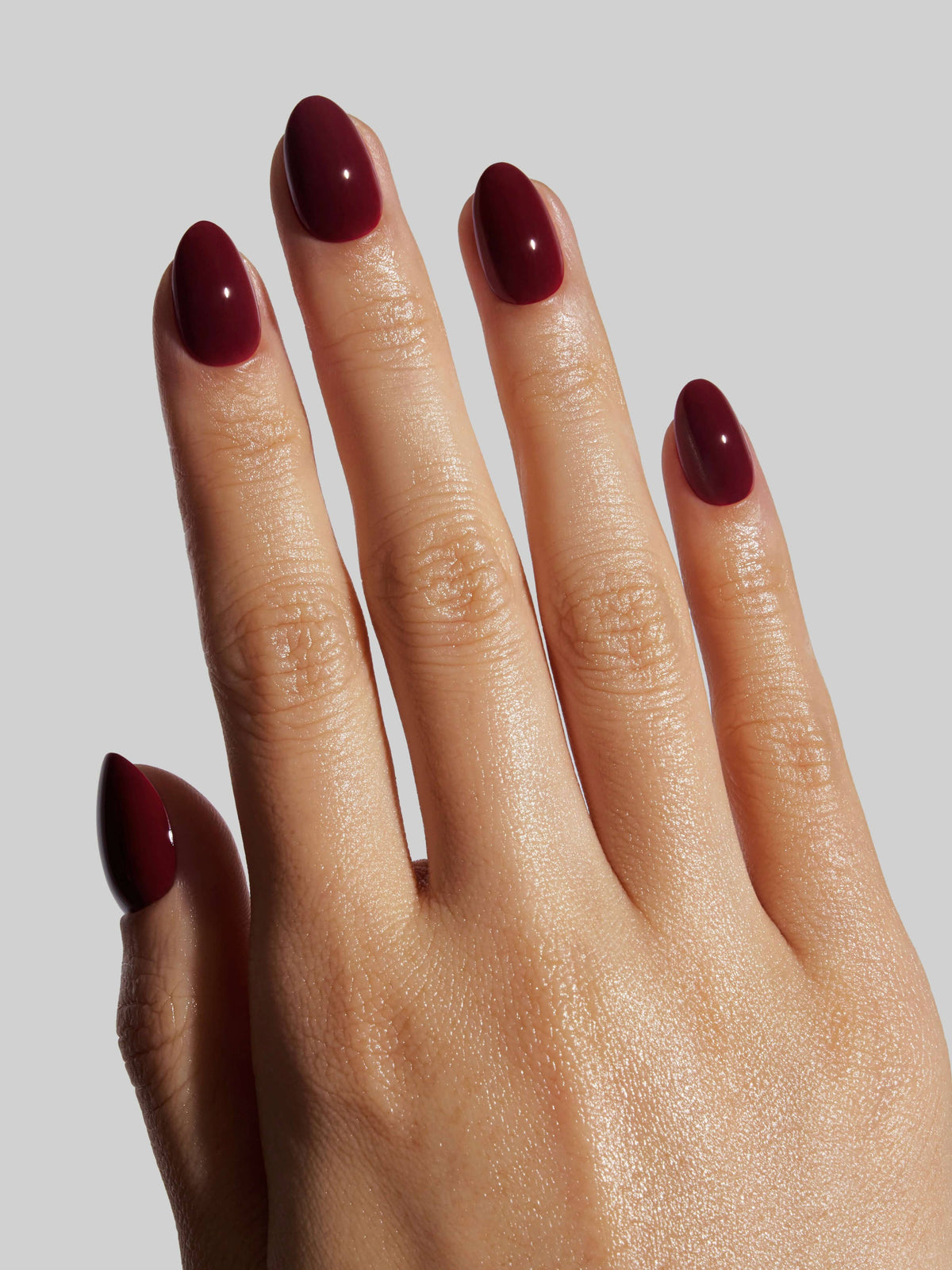 Celebritips Bordeaux Burgundy Press-On Nails – Extra Short Almond
