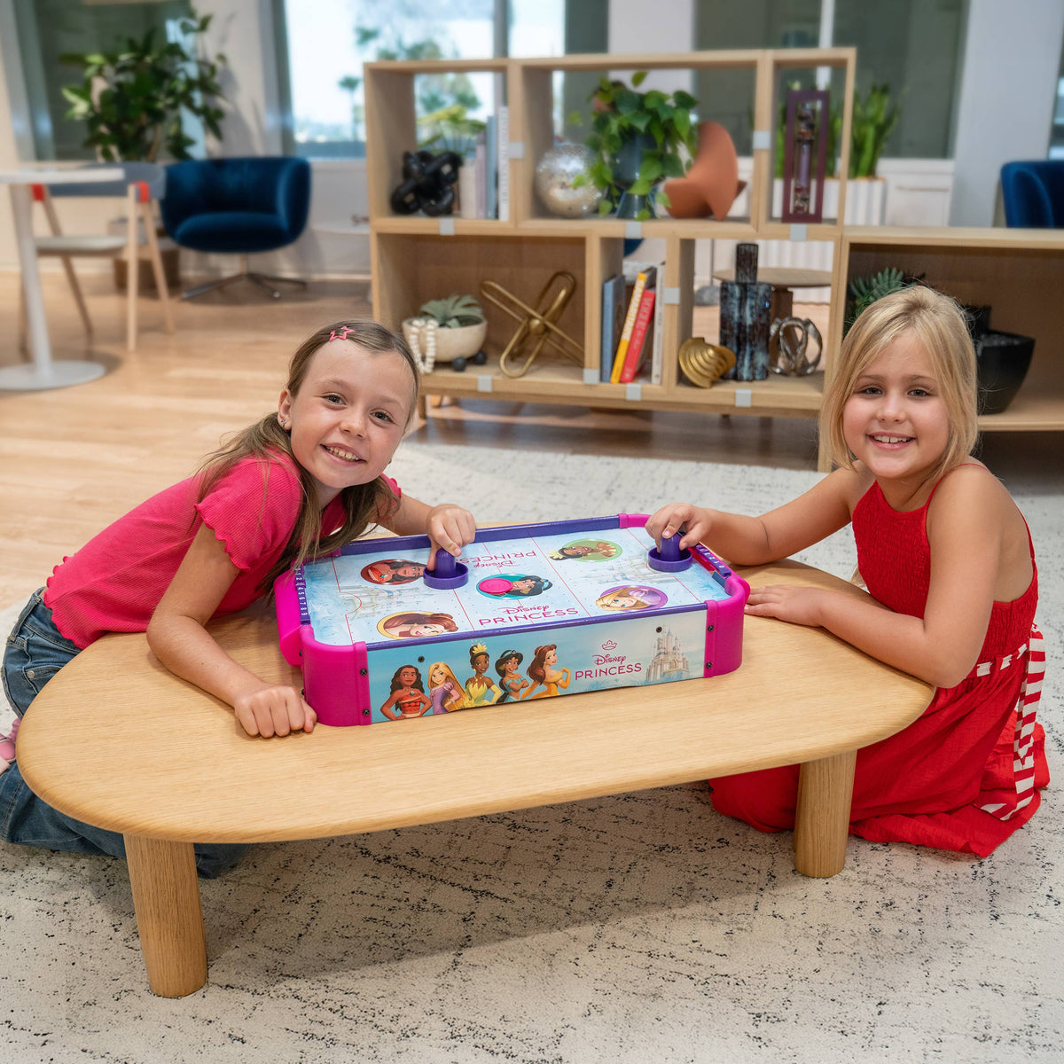 Disney Princess Wooden Electronic Air Hockey Table