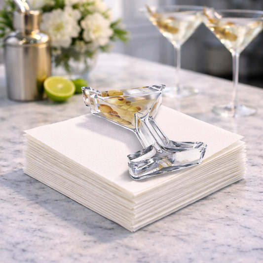Acrylic Napkin Weight, Martini