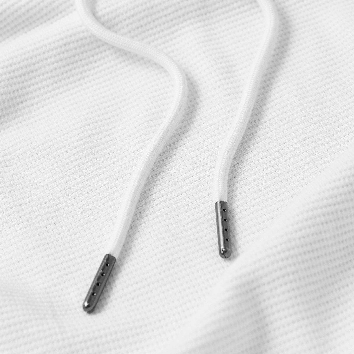 Men's White Waffle Hoodie
