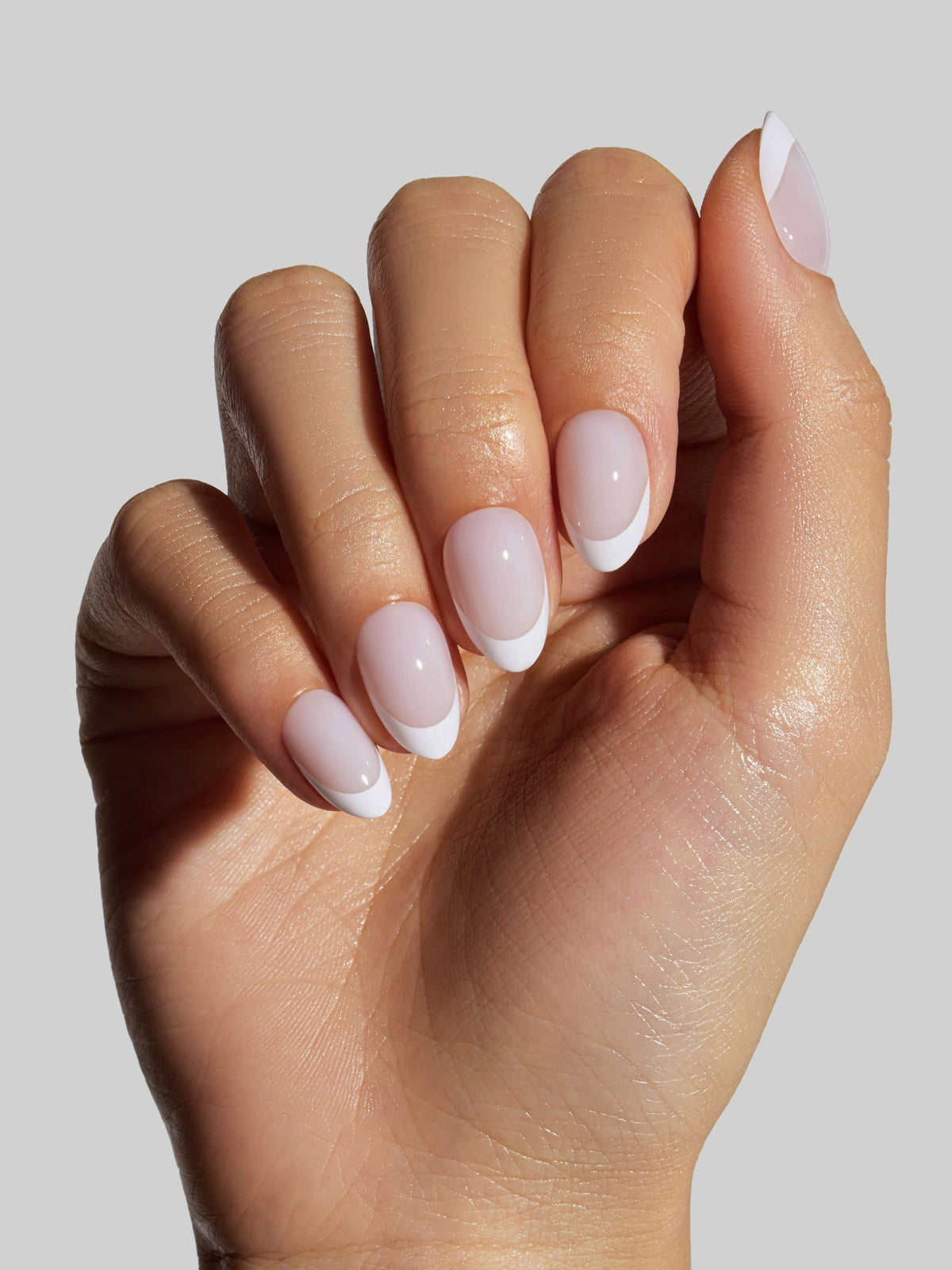Celebritips Milky White French Press-On Nails – Extra Short Almond