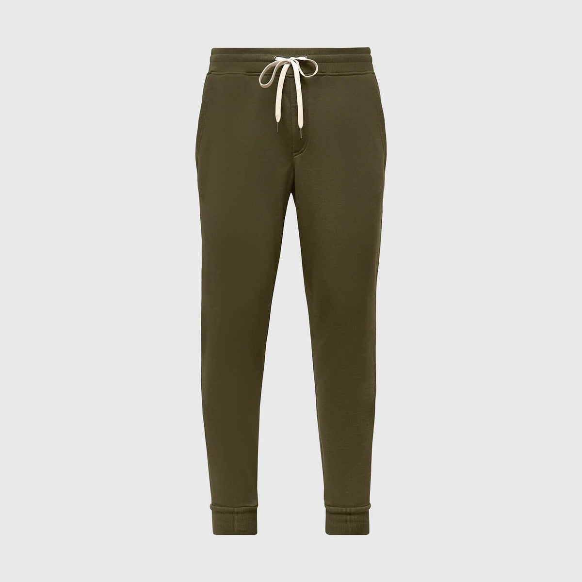 Military Green Fleece French Terry Joggers
