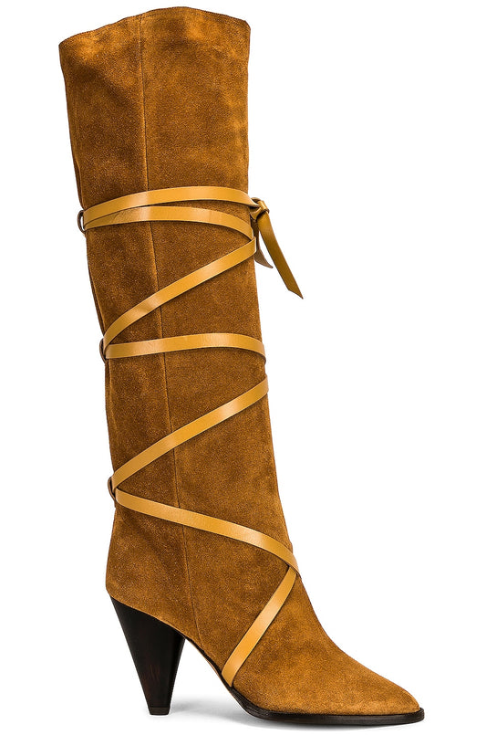 Isabel Marant Lophie Terracotta Suede Boots – EU 36 (Guaranteed Authentic)