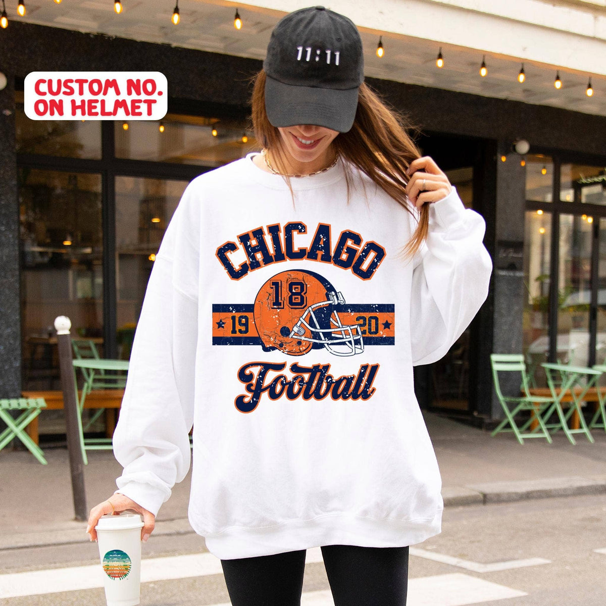 Vintage Chicago Bears Sweatshirt Retro Football Shirt