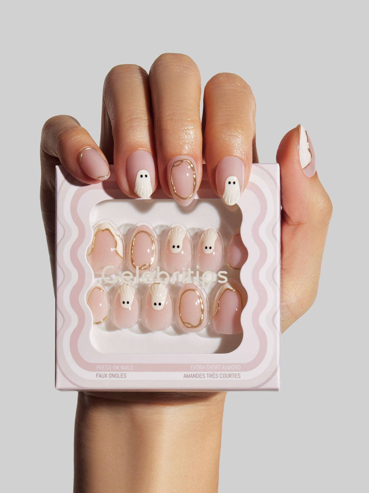 Celebritips Vanilla Boo Halloween Nails