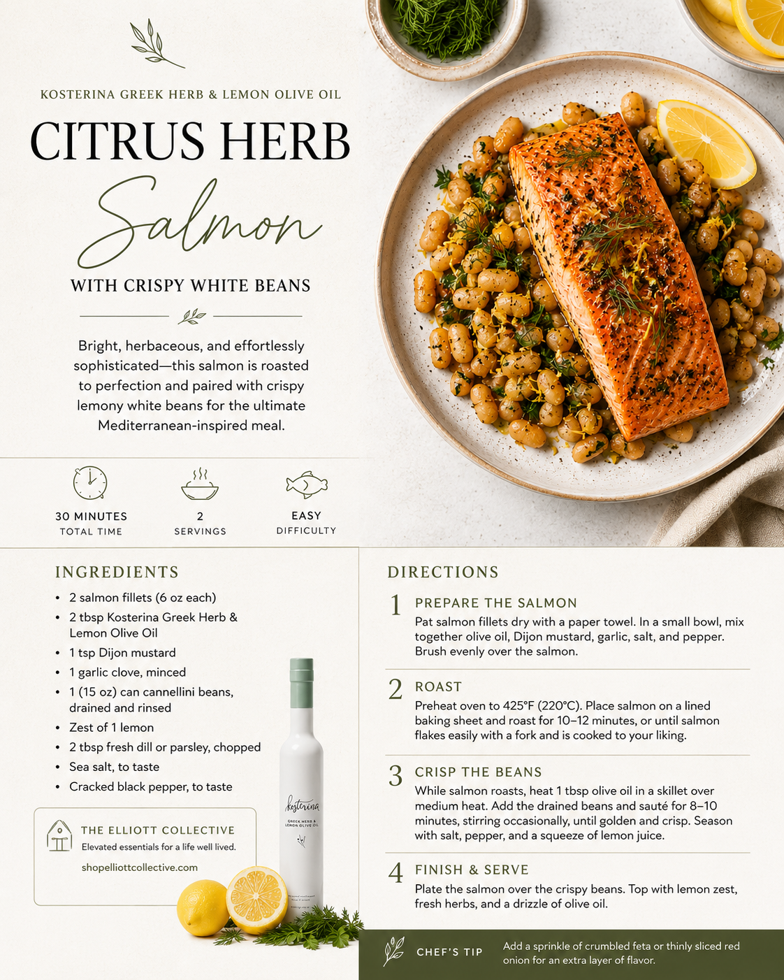 Greek Herb & Lemon Olive Oil (375ml)