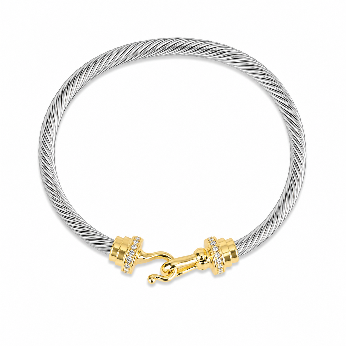 Buckle Twisted Cable Bracelet
