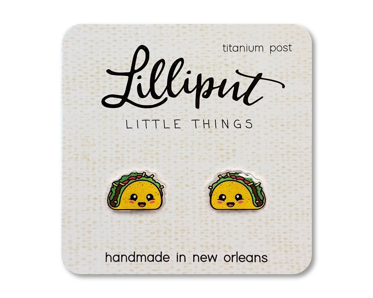 Kawaii Taco Earrings // Cinco de Mayo