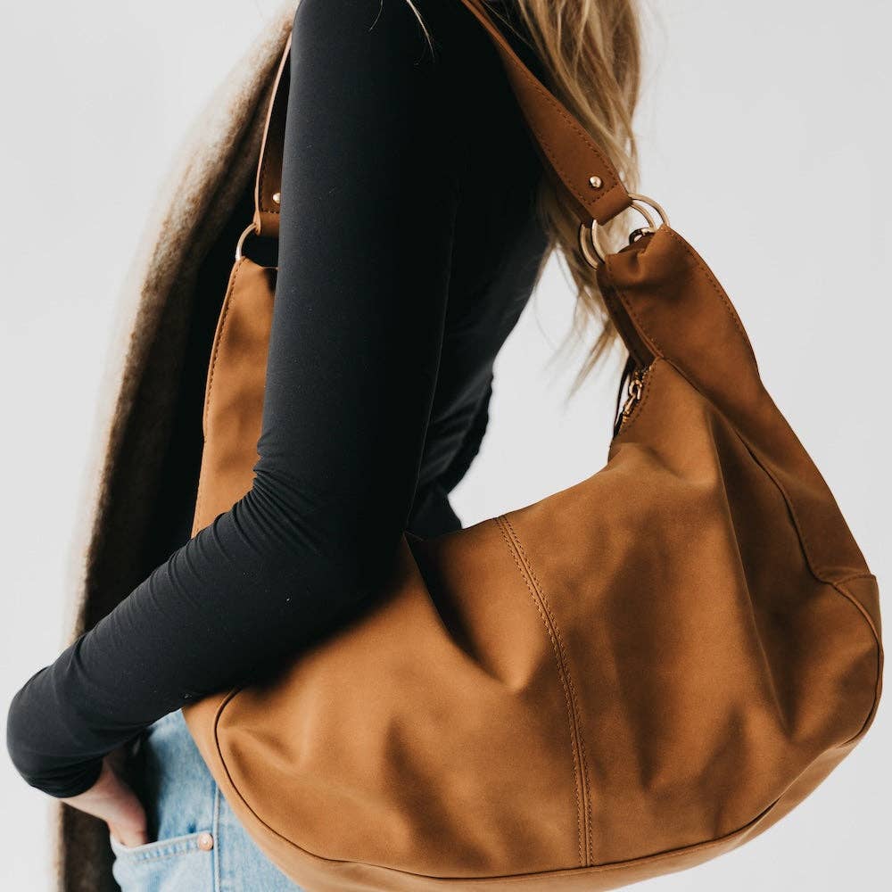 Hazel Hobo Shoulder Bag with Tassel