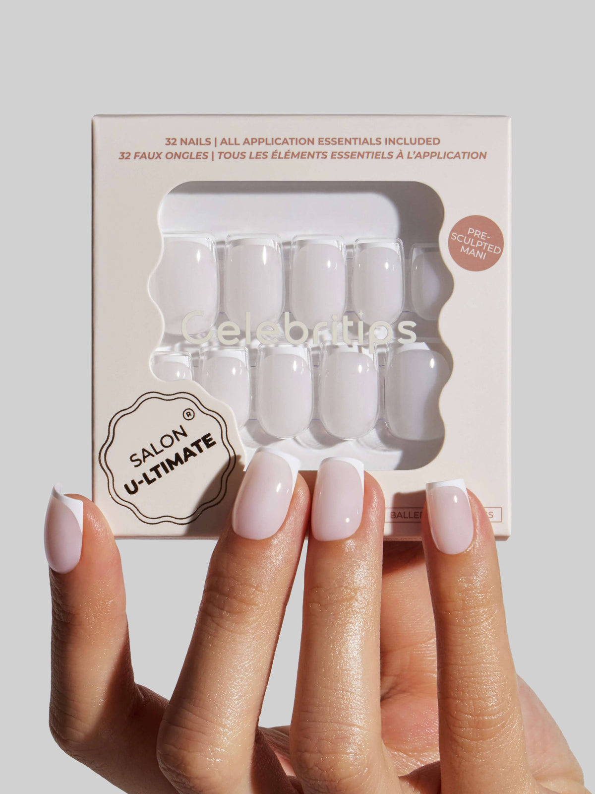 Milky White French (Short Coffin)