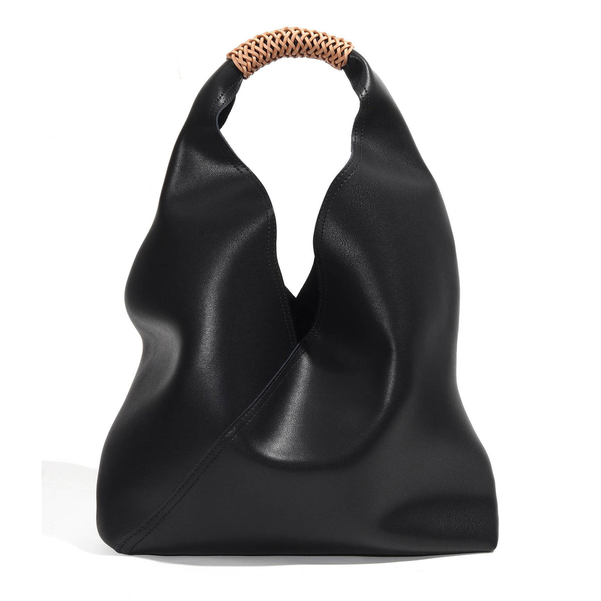 Soft Leather Slouchy Hobo Tote Bag
