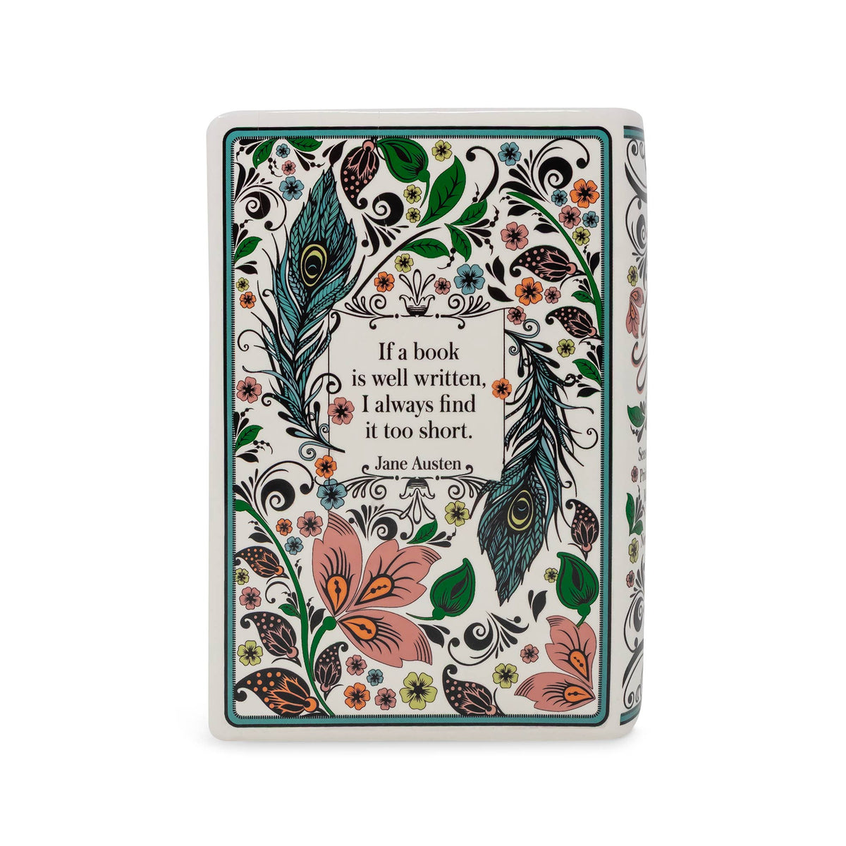 Steel Mill & Co. Jane Austen Large Ceramic Book Vase