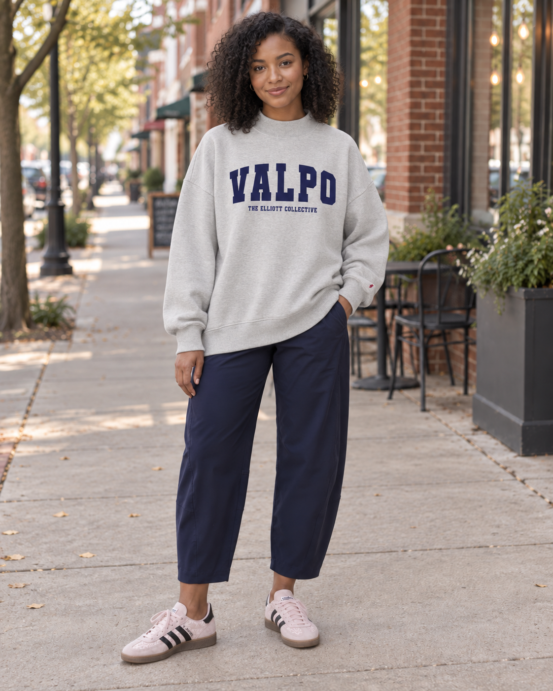 Custom Text Oversized Mockneck Sweatshirt