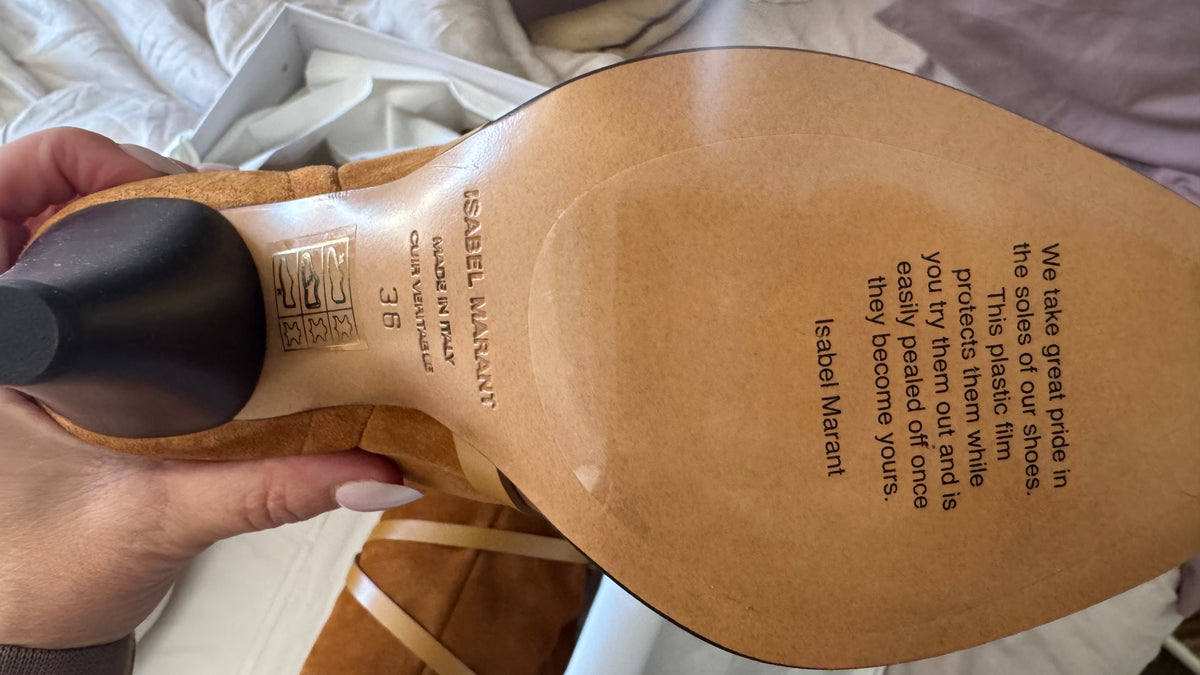 Isabel Marant Lophie Terracotta Suede Boots – EU 36 (Guaranteed Authentic)