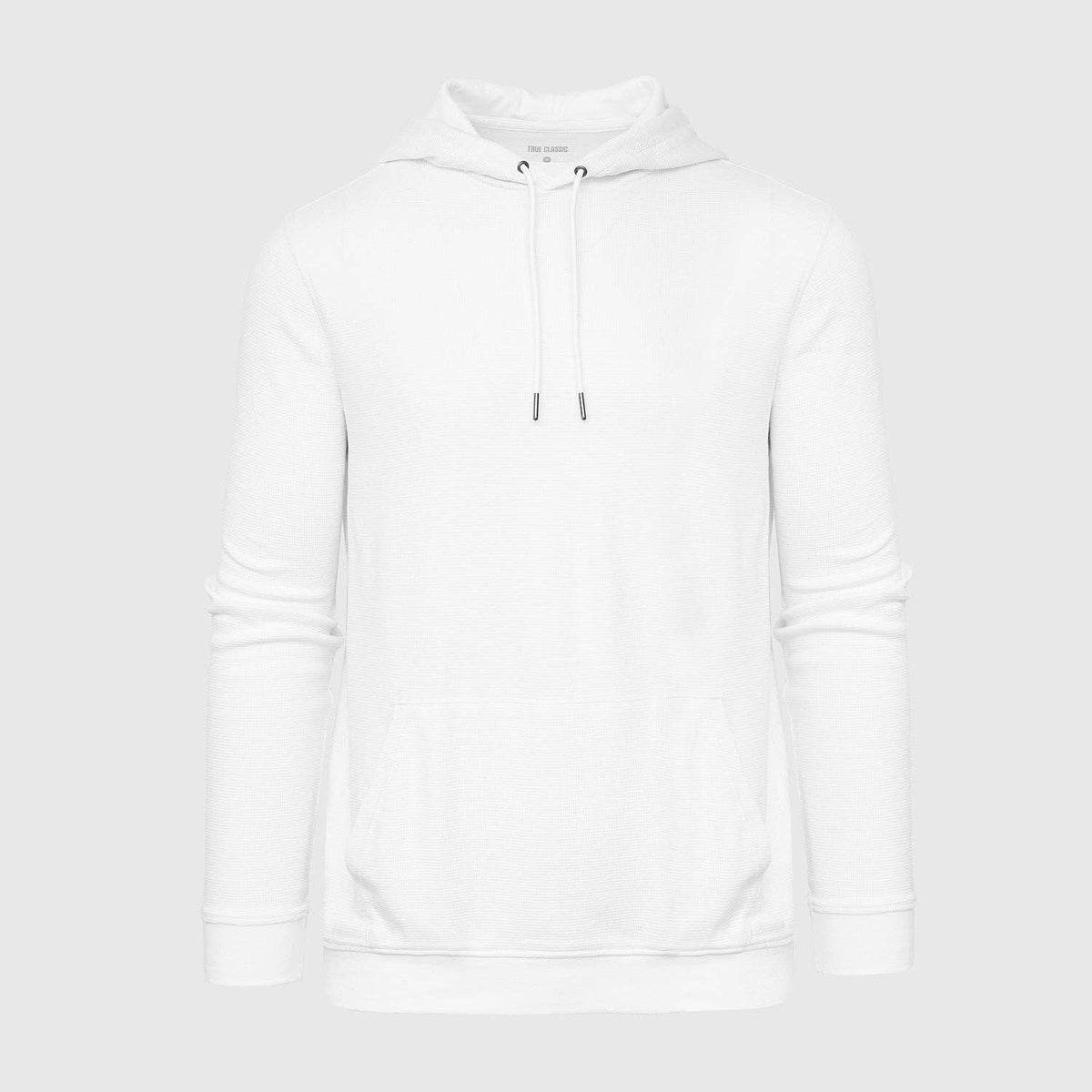 Men's White Waffle Hoodie