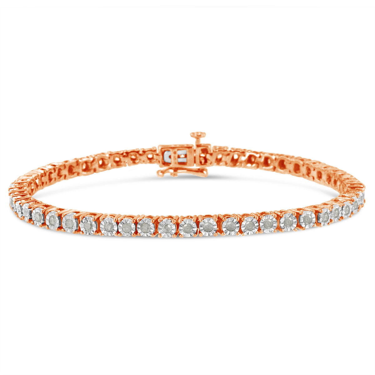 1 Carat Real Diamond Tennis Bracelet In Sterling Silver