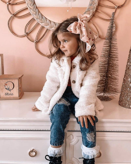 Stevie Teddy Jacket - Ivory