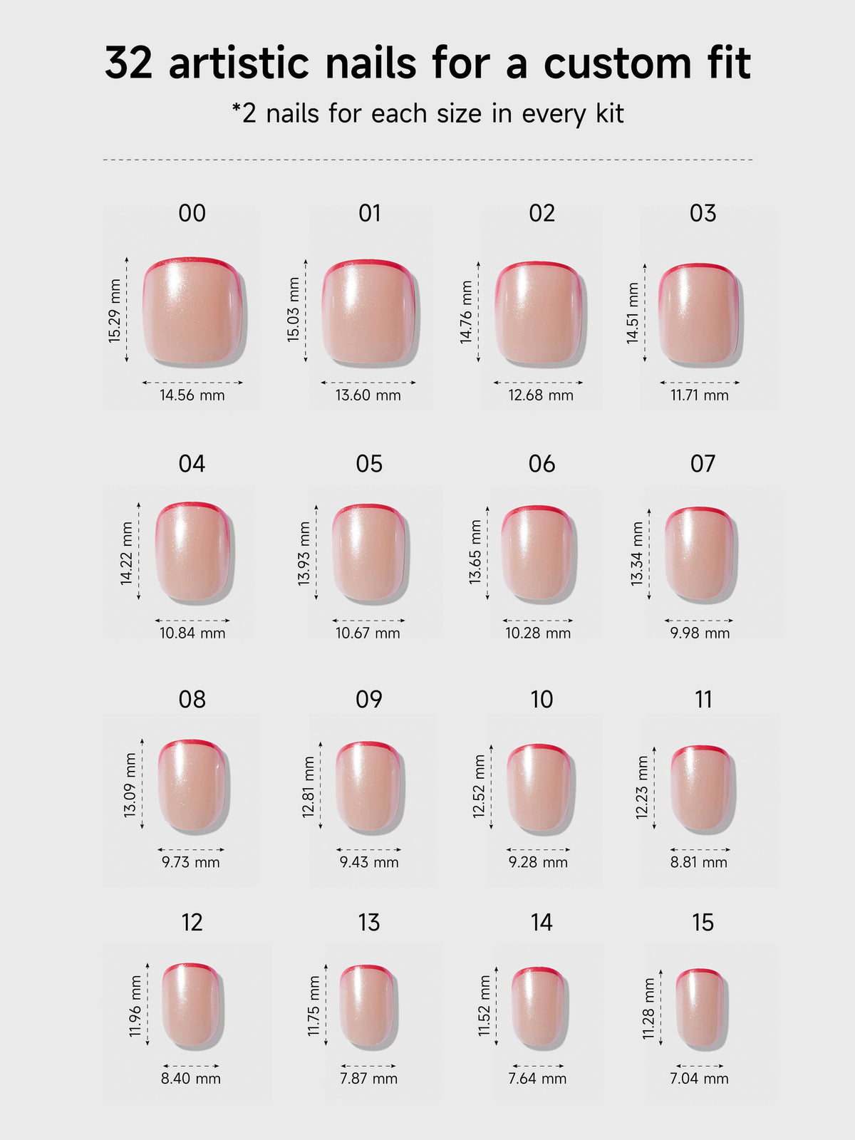 Celebritips Micro Cherry Glaze Press-On Nail Set NIB New Release