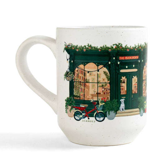 Bookworm Bookstore Ceramic Mug