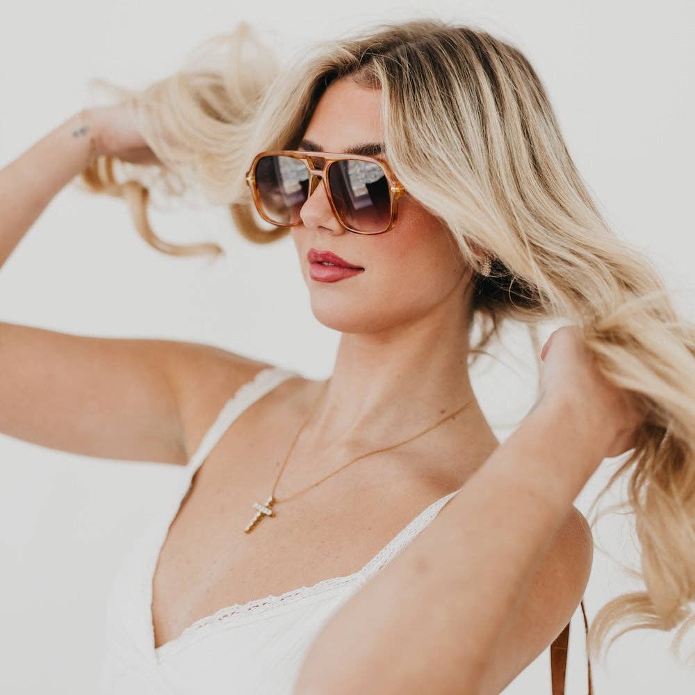Natalie Oversized Aviator Sunglasses Wholesale