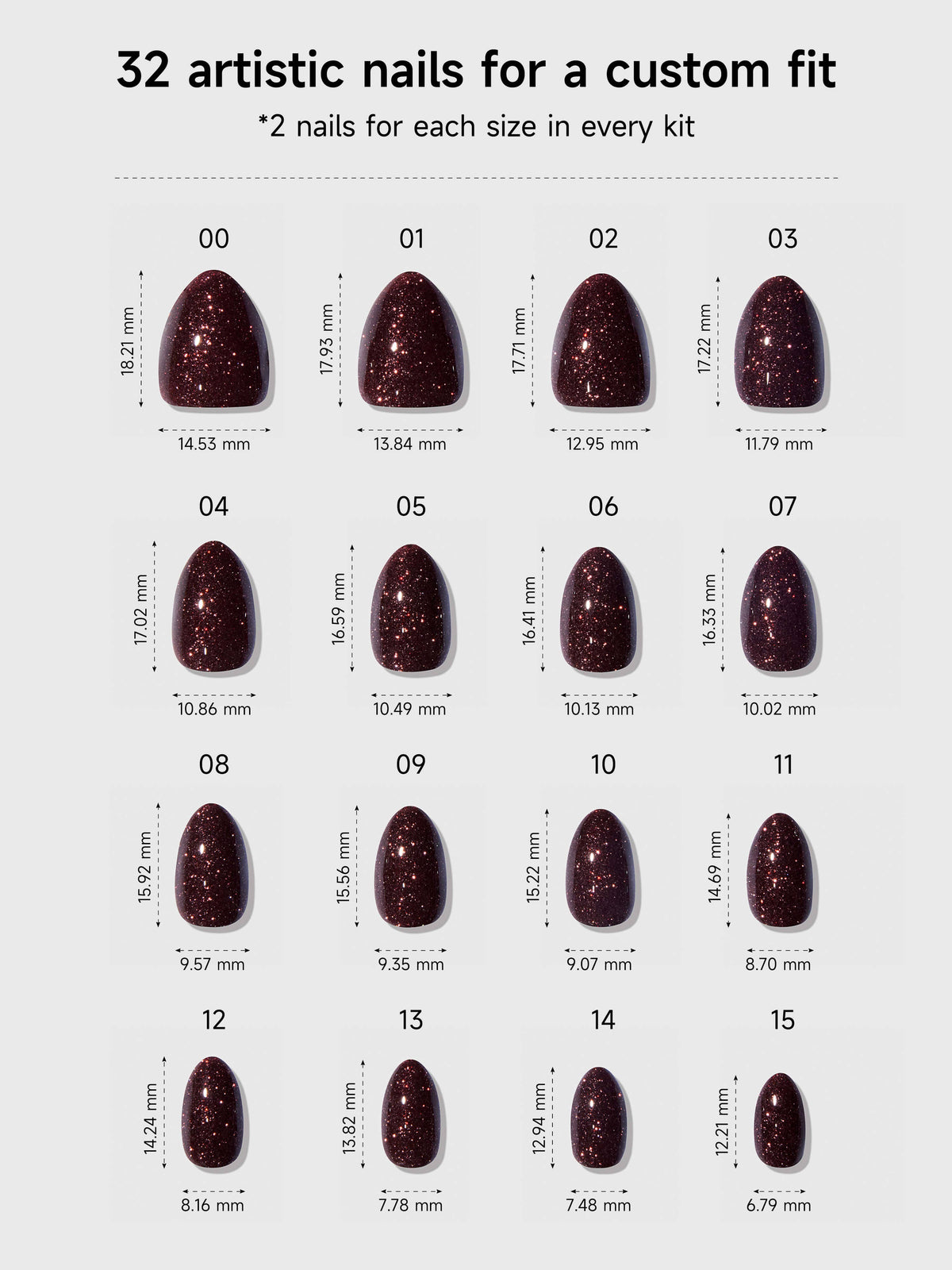 Celebritips Cocoa Diamond Flash Press-On Nails