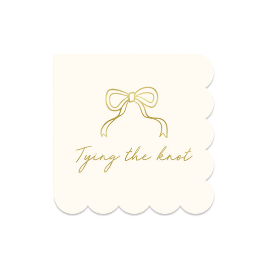 Tying the Knot Cocktail Napkin