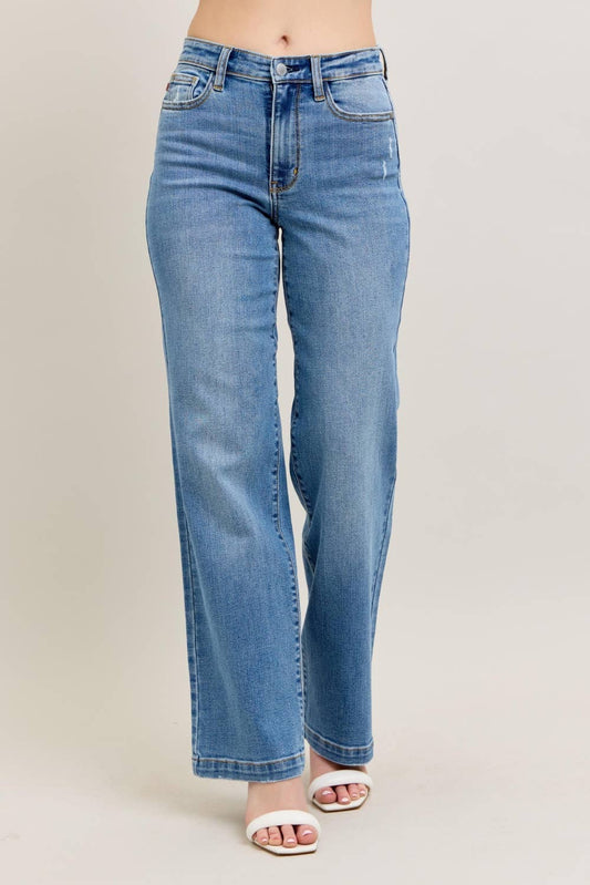 Judy Blue High Waisted Trouser Straight Fit