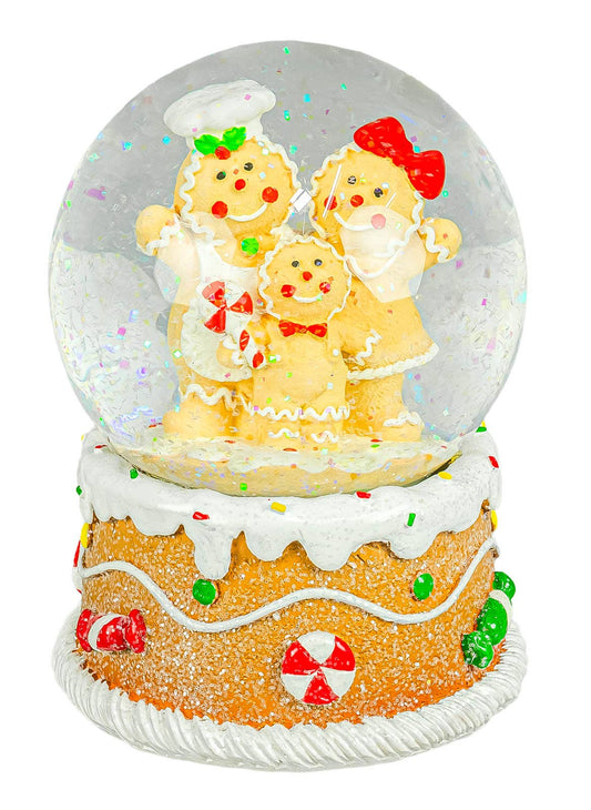 Christmas Sprinkled Frosting Gingerbread Snow Globe
