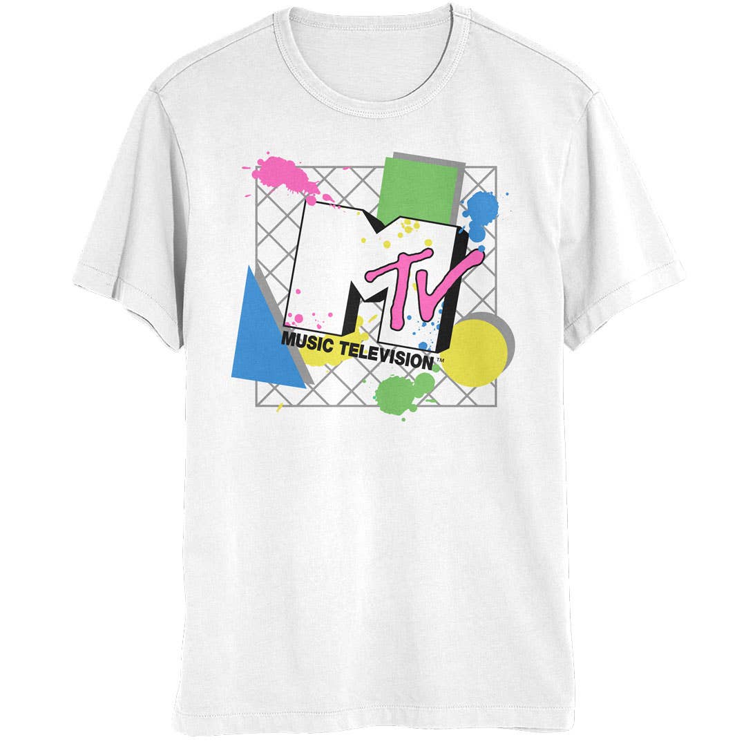 MTV - 80s Abstract Logo Mens T Shirt
