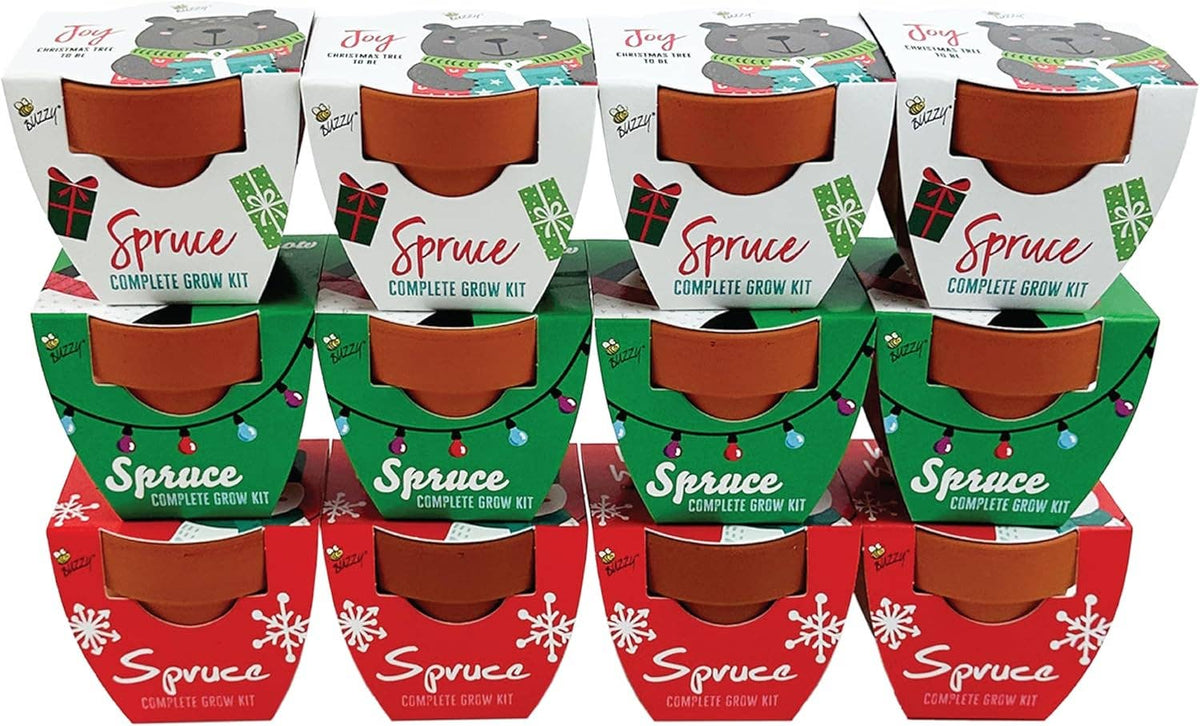 Holiday Festive Animals Mini Terracotta Pots