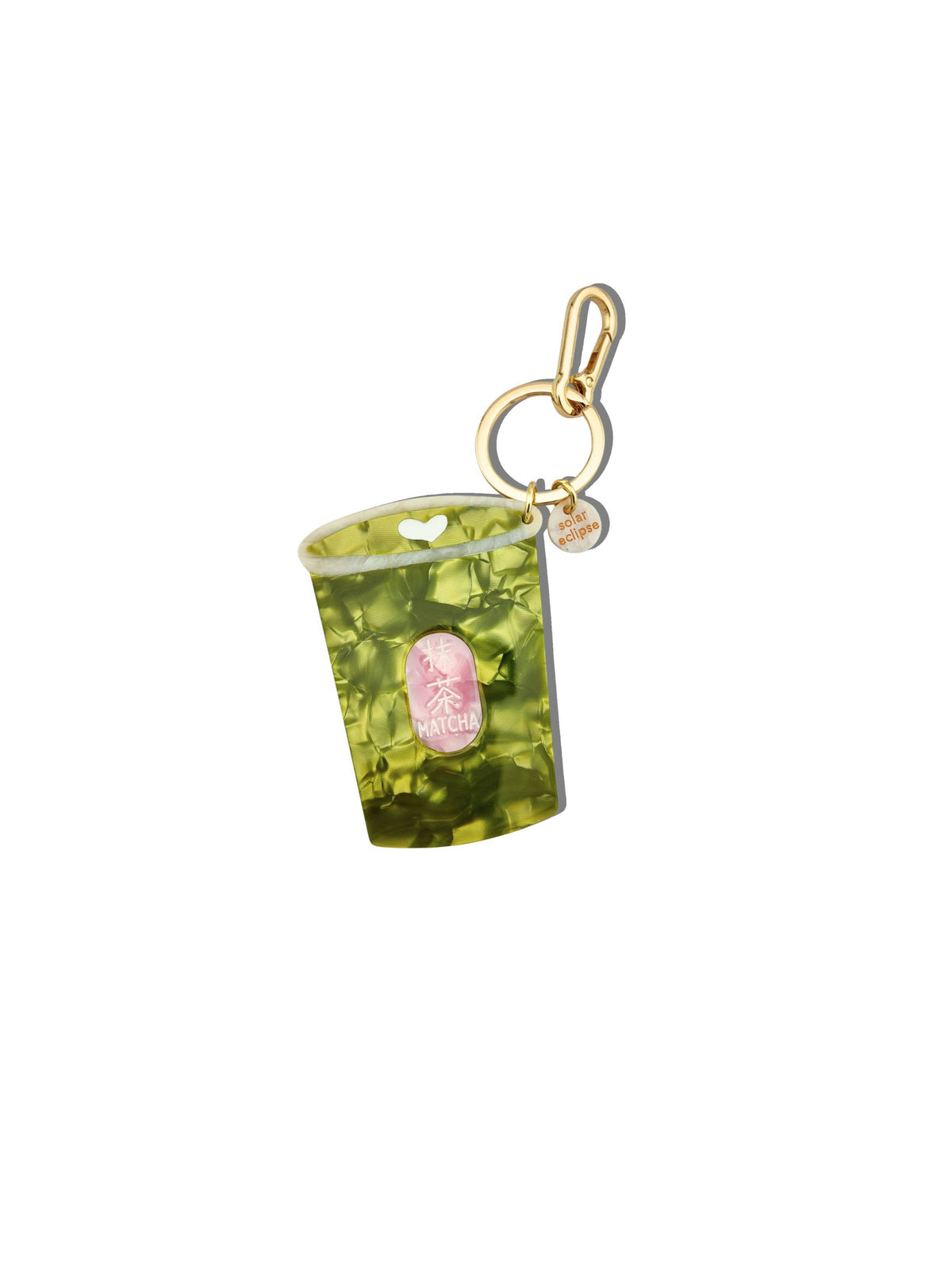 Hand-painted Matcha Bag Charm + Keychain