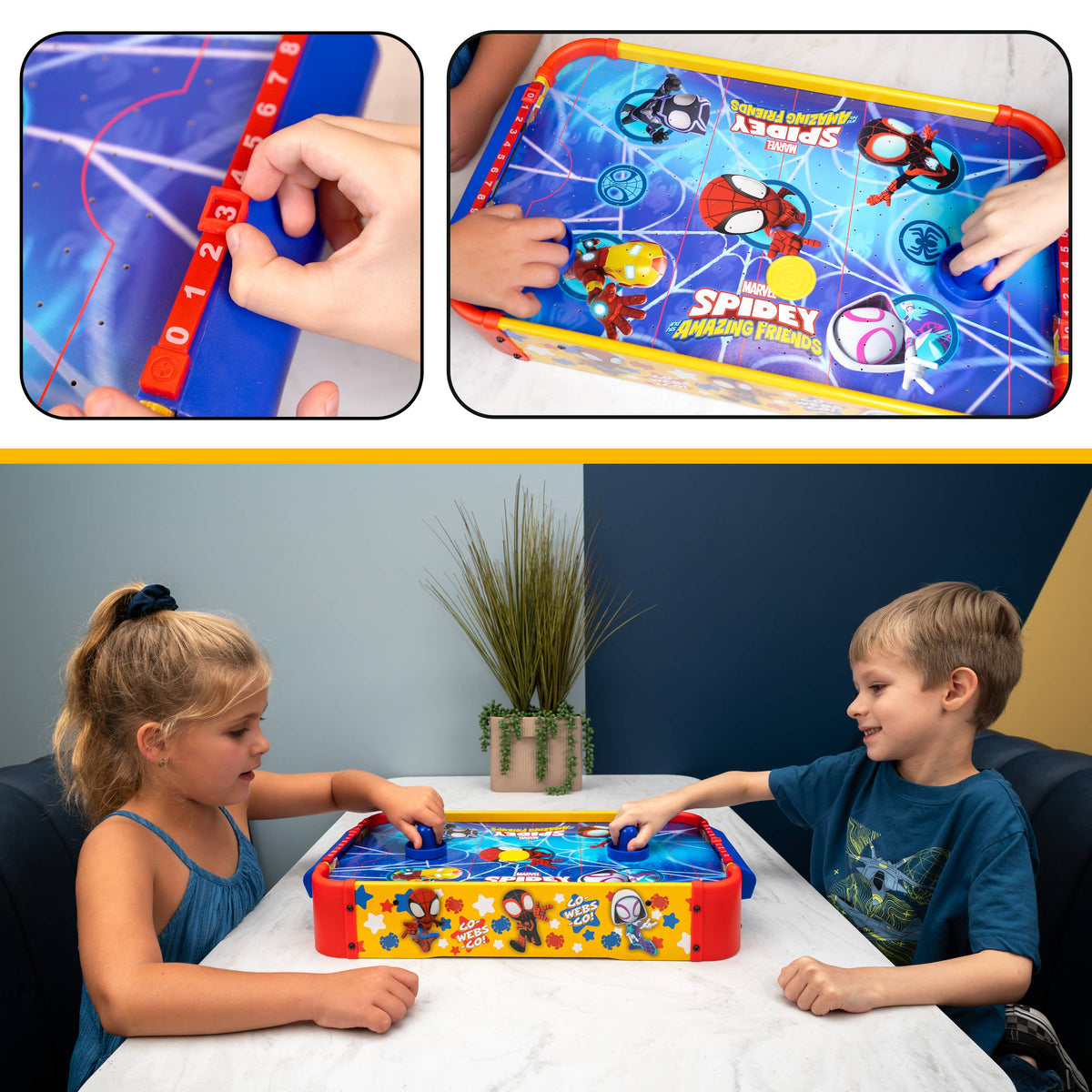 Spidey & His Amazing Friends Electronic Tabletop Air Hockey