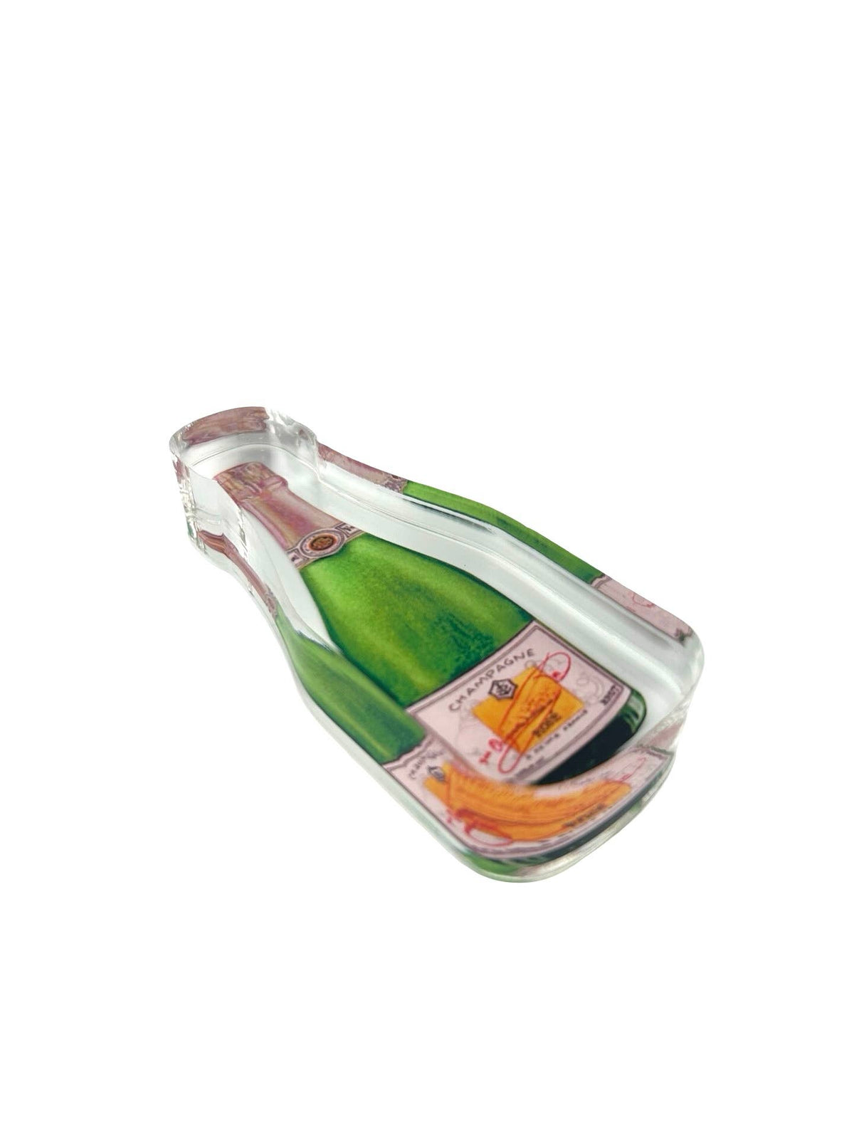 Acrylic Napkin Weight, Bubbles Champagne