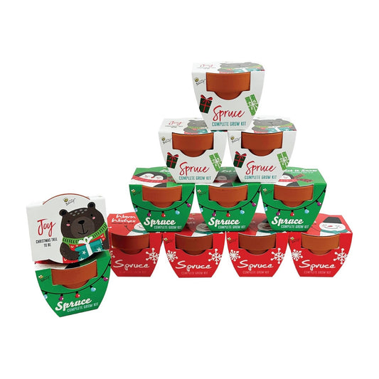 Holiday Festive Animals Mini Terracotta Pots