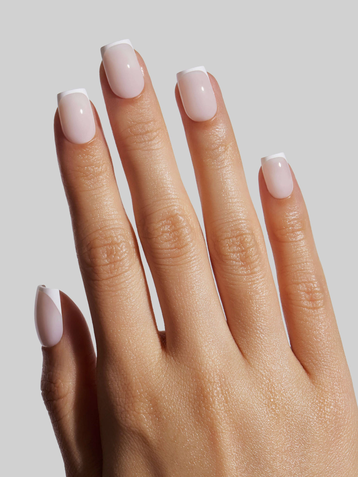 Milky White French (Short Coffin)
