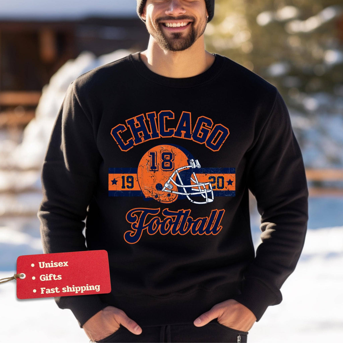Vintage Chicago Bears Sweatshirt Retro Football Shirt