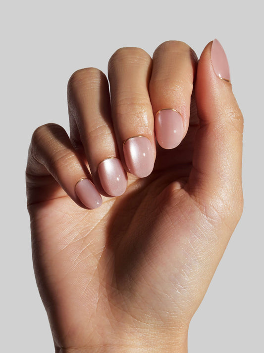 NEW Celebritips Bare Sand Nude Almond Press-On Nails 32-Piece Kit