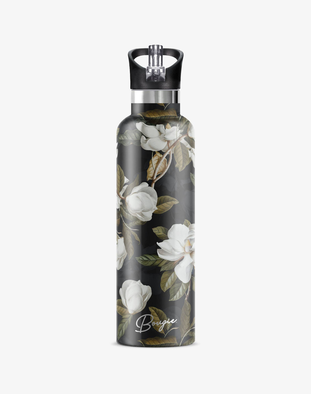 Magnolia – Dark Garden Insulated Water Bottle | 25oz