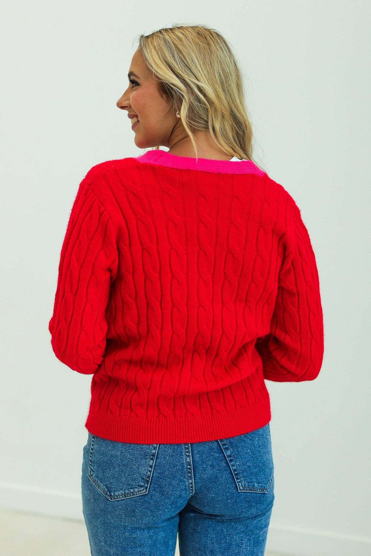 Tree Sequins Cardigan (Inclusive Sizing)