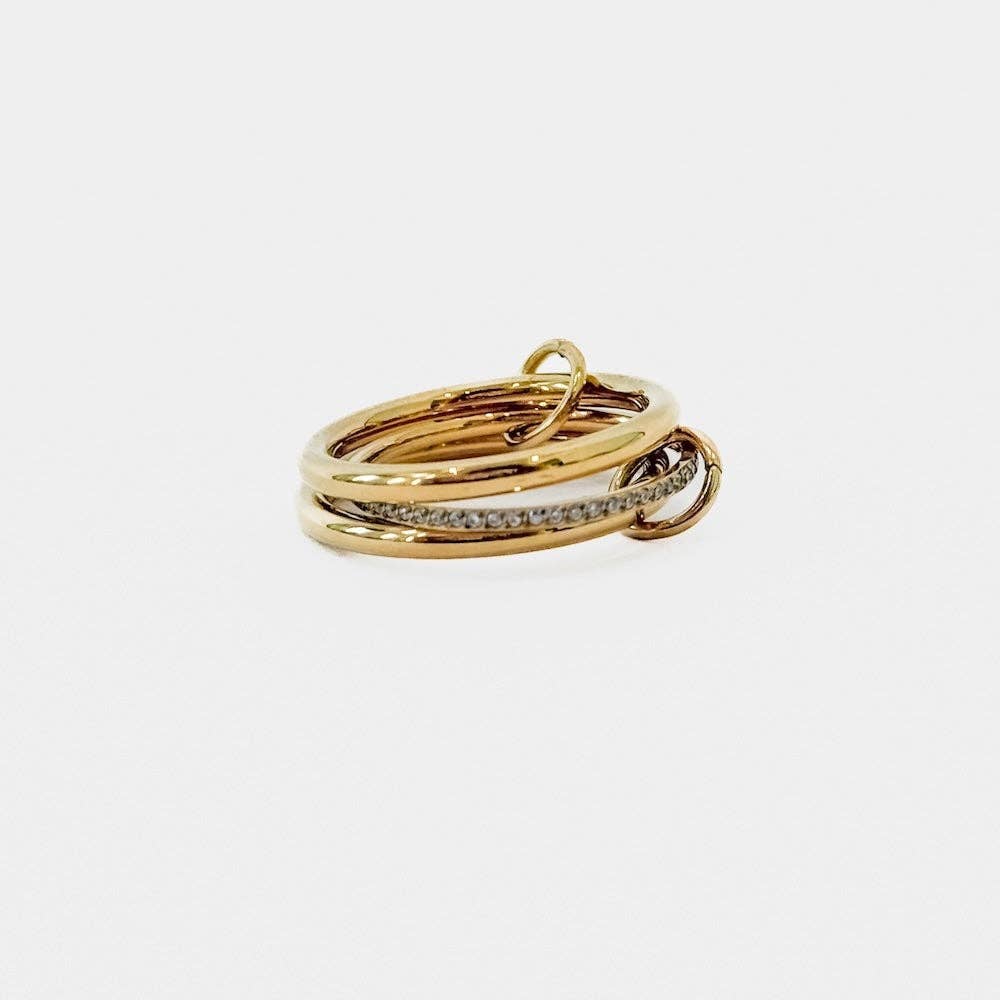 Layered In Diamonds Ring - WATERPROOF