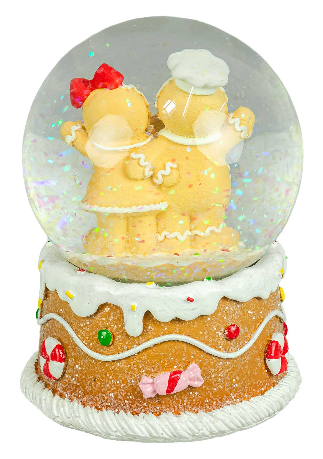 Christmas Sprinkled Frosting Gingerbread Snow Globe