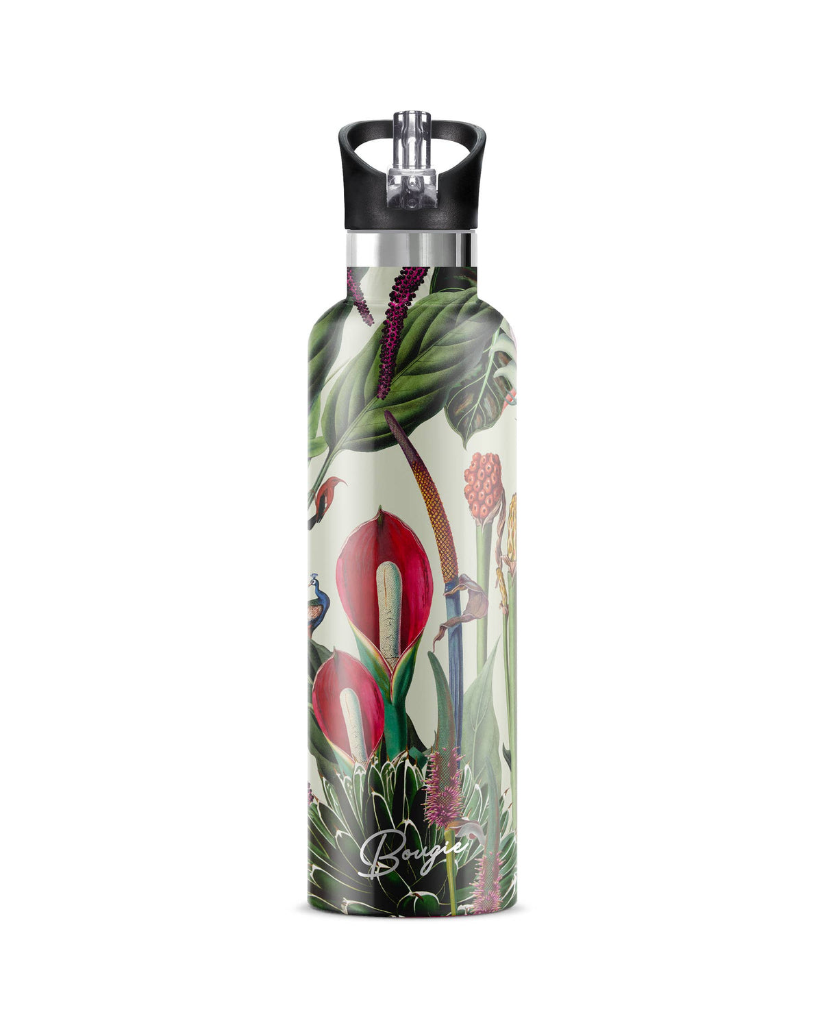 Hokuloa – Anthurium Floral Insulated Water Bottle | 25oz